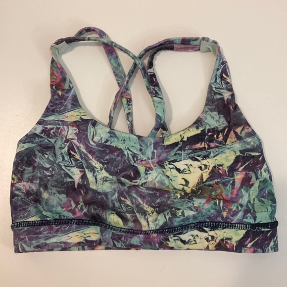 Lululemon Energy Bra in Iridescent Multi Size 4 - Picture 3 of 7